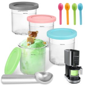 Viitech 4er-Set Creami Behälter für Ninja NC300EU Eisbehälter Speiseeis Eismaschine Becher