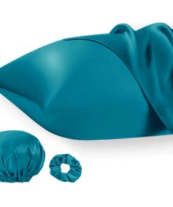 Satin Kissenbezug 40 x 80 cm 2er Set, Weich wie Seidenkopfkissenbezug Silk Pillowcase, Blaugrün OEKO-TEX STANDARD 100