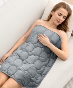 Cottonblue Gewichtete Schoßdecke, 3,2 kg, grau, perfekte Entspannung für Erwachsene während Schlafen und Reisen