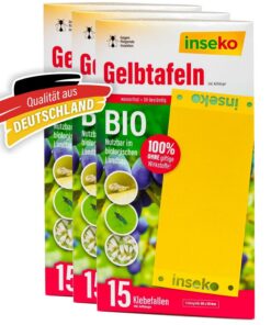 Insekto Gelbtafeln, groß, giftfrei gegen Trauermücken, UVM (45) Gelbtafeln Insekto, groß, giftfree für UVM-Trauermücke
