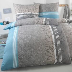 DreamHome 4-teilige Bettwäsche Mikrofaser AllSeason - Motiv:Design 22 für Bettkinder und Erwachsene - Großes Farbauswahl