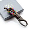 Handmade Schlüsselanhänger Segeltau, personalisiertes Geschenk für Schulkind, Einschulung 2024 Karabiner