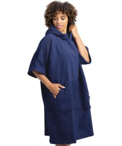 HOMELEVEL Surf Poncho aus 100% Baumwolle - Unisex mit Kapuze OEKO-TEX STANDARD 100