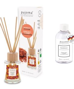 Pajoma® Raumduft Sandelholz & Amber | Langanhaltender Diffuser für Zuhause | Premium Qualität