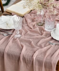 Artoid Mode Boho Gaze Käsetuch Staubiges Rosa Für die Küche und Tischdekoration ideal geeignet zur Ausrichtung von Inne