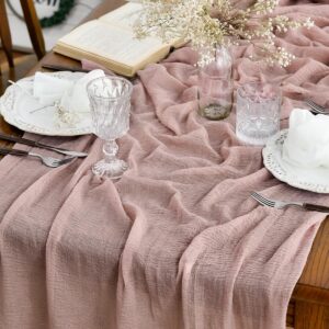 Artoid Mode Boho Gaze Käsetuch Staubiges Rosa Für die Küche und Tischdekoration ideal geeignet zur Ausrichtung von Inne