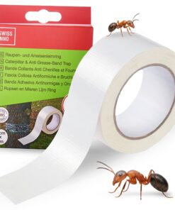 SWISSINNO Leimringe Selbstklebend - Ameisen Baumschutz - Natürlicher Schutz für Bäume - 1 Klebebänd: 5m x 5cm SWISSINN
