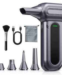 Orantronx Elektrische Staubgebläse, 200000 U/min Druckluft Reinigung, 4-Gang Einstellbare Akku Gebläse, USB-Aufladen, Ha