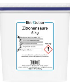 Zitronensäure Pulver für technische Anwendungen Reiniger, Entkalker, hohe Konzentration 5kg