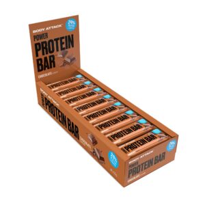 Body Attack Proteinriegel Chocolate 24 x 35g - Fitnessprotein für Body Attack - Eiweiß mit Vitaminen & L-Carnitin - Deut