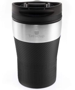 Tassicup Thermobecher Isolierbecher Travel Mug - EIS Kaffee Tee, Trinkbecher Deckel auslaufsicher mit Clip Verschluss –