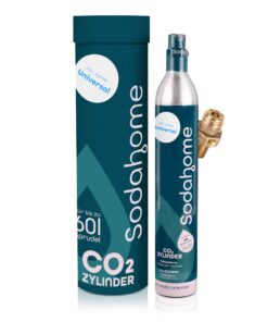 Universal CO2-Zylinder - Kompatibel mit allen Wassersprudlern - für professionelle Nutzung - 60L Kohlensäurevolumen - ab