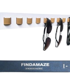 Brillenaufbewahrung mehrere Brillen | Wand Brillenhalter | Holz Brillen-Display Weiß