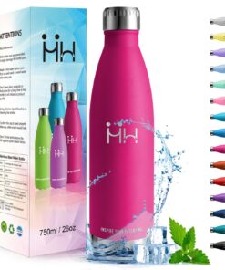 HoneyHolly Edelstahl Trinkflasche 750ml - Thermosflasche BPA-frei Auslaufsicher für Fitness & Gym