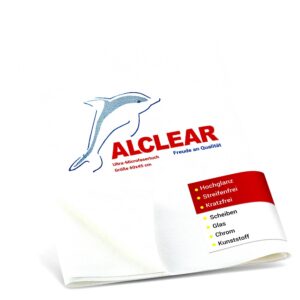 ALCLEAR 950002 Mikrofasertuch – Ideal für Haushalt und Auto – streifenfrei & fusselfrei – Ultra-Mikrofaser für Effizient