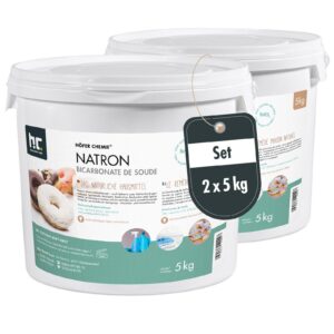 Höfer Chemie Natron Backsoda 2 x 5 kg Lebensmittelqualität Effektives Hausmittel Vielseitig Verwendbar