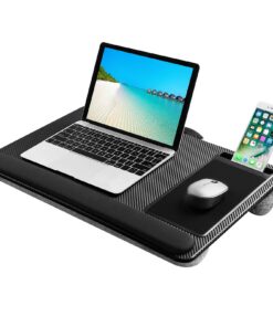 LIBWYS Laptopunterlage für Bett + Superlicht Laptop Kissen + max. 17 Zoll Notebook - perfekt fürComfort-Schlaf + Handyha