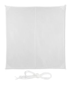 Relaxdays Sonnensegel 3 x 3 m – quadratisch, wasserabweisend & UV‑Schutz, weiß