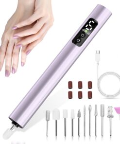 Kabellos Elektrische Nagelfeile für Gelnägel 25000 U/Min 6 Geschwindigkeitsstufen Profi Maniküre Set