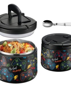 Thermobehälter Itslife Essen 420ml Warmhaltebehälter Edelstahl Kinder Auslaufsicher Lunchbox Picknick Schule Büros Spiel