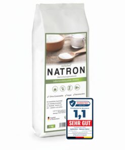 Natron Pulver 1kg - Baking Soda 100% Hochreine LEBENSMITTELQUALITÄT für Haushalt, Reinigung und DIY