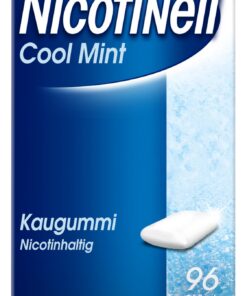 Nicotinell Kaugummi 4 mg Cool Mint, 96 Stk. für schrittweise Raucherentwöhnung und sofortigen Rauchstopp