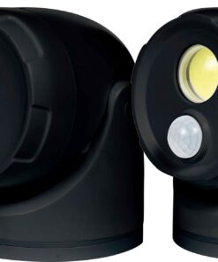 Northpoint LED Batterie Strahler + Bewegungsmelder und Timer (Schwarz)
