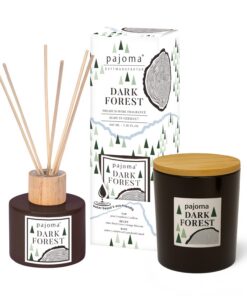 pajoma® Raumduft & Duftkerze Dark Forest Geschenkset fruchtige Noten Holzglasystem pajoma® Raumduft Dark Forest Kerze