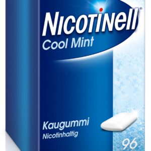 Nicotinell Kaugummi 2 mg Cool Mint für Raucherentwöhnung und Rauchstopp im Cool Mint Geschmack, 96 Stück: sofortige Entz