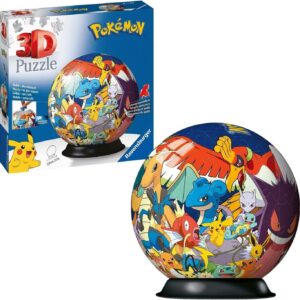 Ravensburger 3D Puzzle-Ball Pokémon - für Pokémon Fans - 11785 Puzzleball aus dreidimensionalen Puzzleteilen - ideal für
