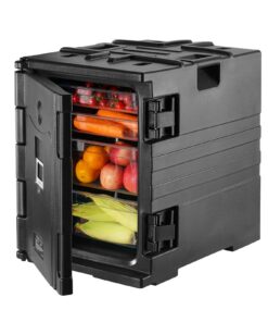 VEVOR Isolierter Lebensmittelbehälterträger 90 L, thermisches Box für Gastronomie, LLDPE Lebensmittelbehälter mit Doppel