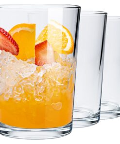 KONZEPT Gläser Set 6 teilig, Kristallklare Trinkgläser – bleifrei, spülmaschinenfest, ideal für Wasser & Saft