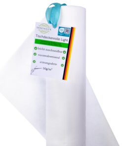 Sensalux Light Tischdeckenrolle, Oeko-TEX ® 100 - Made in Germany - ideales Größe & Material für Jede Party, von Vereins