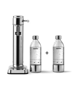 Aarke Carbonator 3 - Wassersprudler aus Edelstahl | Sprudelwasserbereiter für Leitungswasser | Kompatibel mit 60L CO2-Zy