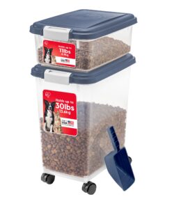 Iris Ohyama Krokettenbox BPA-frei luftdichter Kunststoff(PP) 3-teilig 35L MP-8/MP-1 Blau