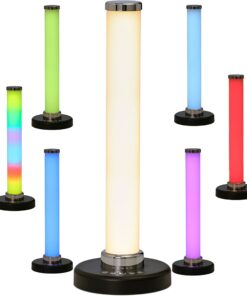 Northpoint LED Tischlampe Tischleuchte mit Farbwechselfunktion RGB & Warmweiß (Schwarz) Northpoint Wiederaufladbare LED