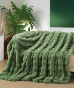 Boqingzhu KüchenkuscheldeckeGrünFlauschigWarmÖEKO-TEXSTANDARD100 Boqingzhu Grün Flauschig Warm Sofadecke OEKO-TEX STAN