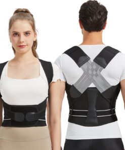 BraceTop Haltungskorrektur Rücken Geradehalter für Damen und Herren - Leicht Atmungsaktiv Rückenstütze - Rückengurt zur