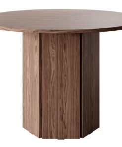 Hexa Wisconsin Walnuss Selsey Rundes Esszimmertisch für Familie und Freunde Küchentisch 104 cm Durchmesser