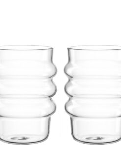 LEONARDO HOME SOLE Wasserglas 440 ml Spülmaschinengeeignet Klar 057167 LEONARDO HOME SOLE Bubblebecher Wellenform Eisk