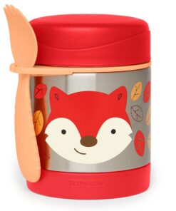 Skip Hop Aufbewahrungsbehälter - Edelstahl, Isolierung, Fuchs Ferguson, mehrfarbig, Snackbox für Kinder, Picnicmouseleav