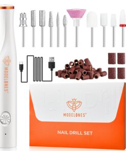 Kabellos Nagelfräser 13 in 1 Fräser für Gelnägel 25000 u/Min LED Licht Maniküre Set
