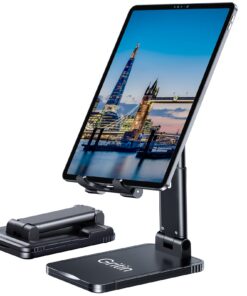 Gritin Verstellbar Tablet Ständer Tisch Tablet Halter für iPad 12,9, 11, Air, Mini sowie 4–12,9" Tablets & Handys - Supe