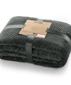 DecoKing Kuscheldecke weich sanft kuschelig grau anthrazit Henry 70x150 cm skandinavischer Stil Microfaser