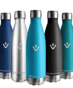Vikaster Auslaufsicher thermos 0.5L BPA-Frei Wiederverwertbare Fahrrad Trinkflasche, Ideal für Gym, Fitness, Reisen und