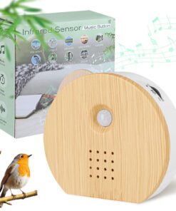 Acemall Vogelgezwitscher Bewegungsmelder Box, Naturgeräusche für Entspannung, Timer-Funktion zur Nachtzeit