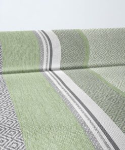 Mank Airlaid Tischläufer 40 cm x 24 m, stoffähnlich, praktische Einmal-Tischdecke für Hochzeit oder Partys Lagos (Grau-G
