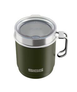 SIGG Camp Thermobecher - Thermaler Becher für Wandern & Camping - BPA-frei, Spülmaschinenfest, 18/8-Edelstahl, Dolichofa