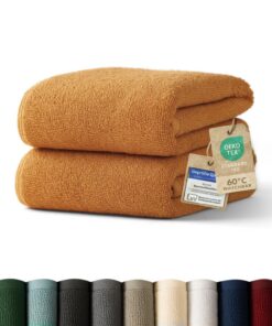 Blumtal Premium Frottier Handtücher Set - Ultra saugstark - Waschbar bis 60 °C - Handtuch Braun OEKO-TEX STANDARD 100 B