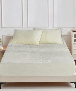 Spannbettlaken, 200 x 200 cm, Flanell, weich, bequem, für dickes Matt nach OEKO-TEX Standard 100